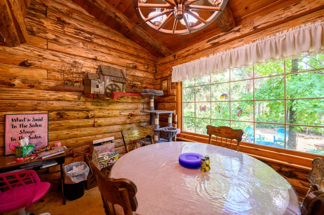 a room with gym equipment