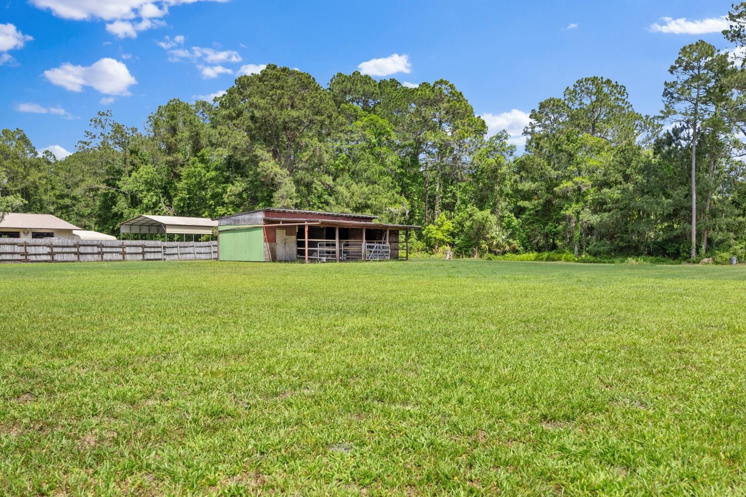 2670 Cabbage Hammock Road St. Augustine, FL 32092 - Photo 20 of 28 a backyard of a house with lots of green space