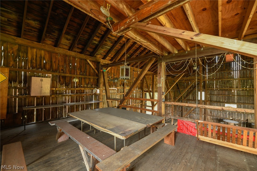 7608 Seasons Road Kent, OH 44240 - Photo 31 of 35 2nd level of huge barn with tables and benches for extra dining areas.