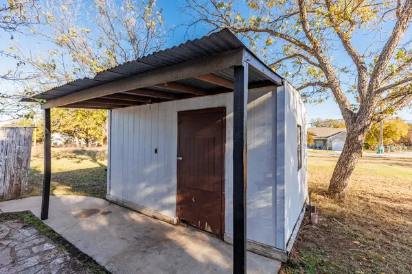 a view of a house with a door