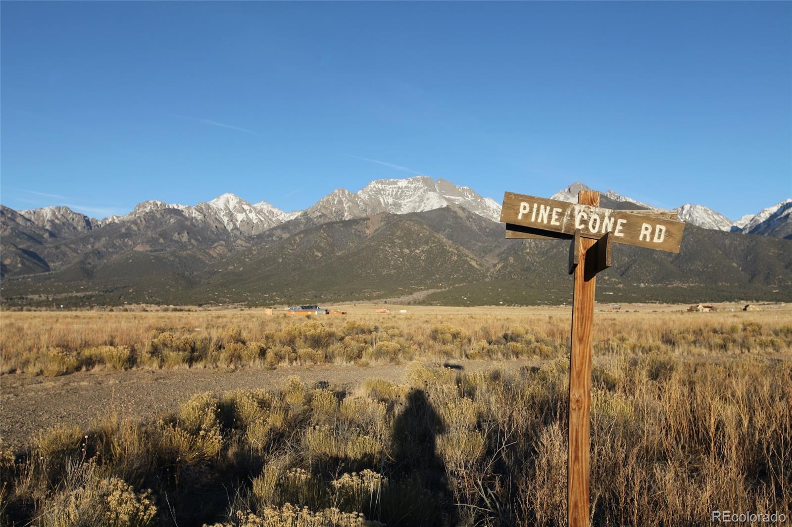 620-621 Pine Cone Road Crestone, CO 81131 - Photo 5 of 16 a view of a road with a mountain in the background