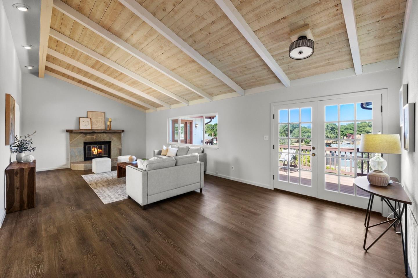9310 Canyon Oak Road Salinas, CA 93907 - Photo 25 of 81 a living room with fireplace furniture and a wooden floor