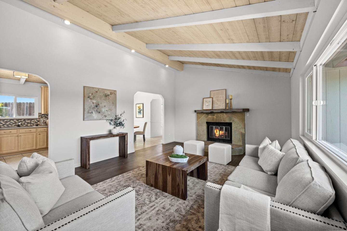 9310 Canyon Oak Road Salinas, CA 93907 - Photo 27 of 81 a living room with furniture and a fireplace