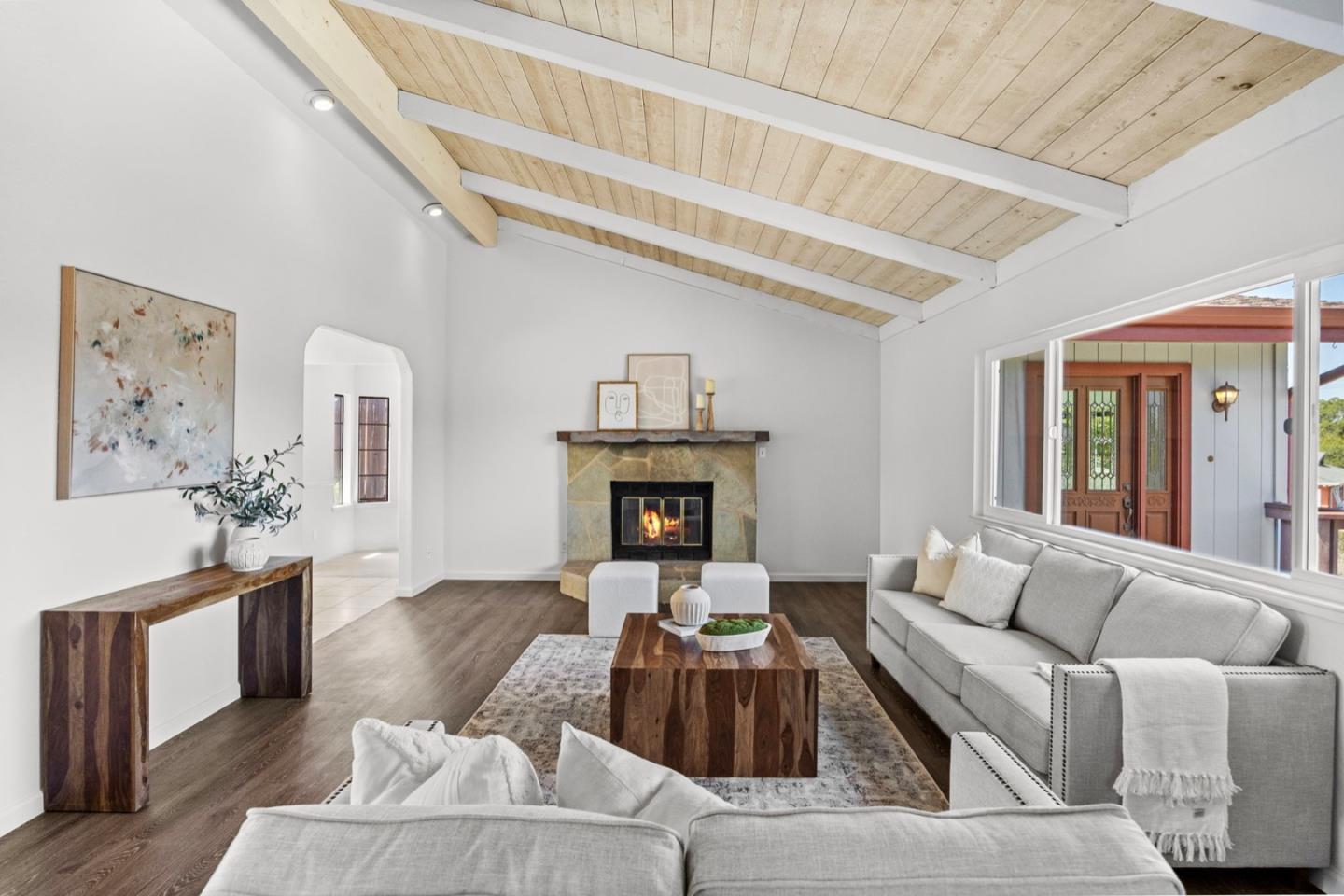 9310 Canyon Oak Road Salinas, CA 93907 - Photo 30 of 81 a living room with furniture and a fireplace