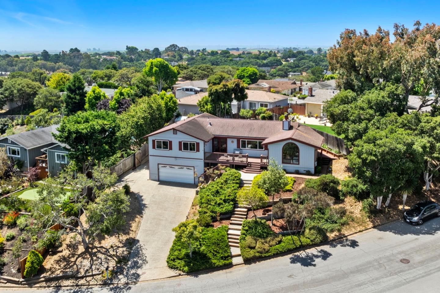 9310 Canyon Oak Road Salinas, CA 93907 - Photo 77 of 81 an aerial view of a house with a yard