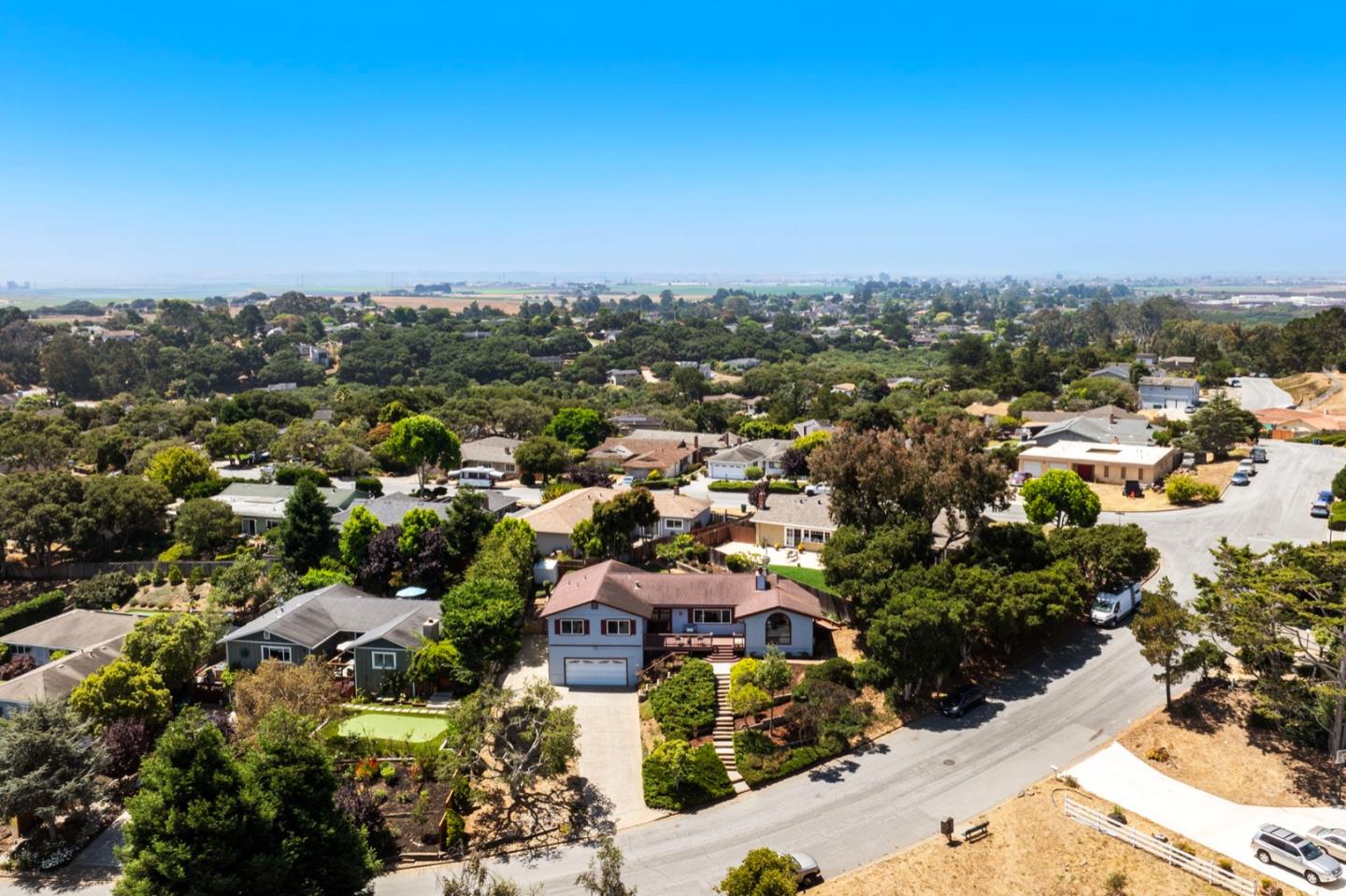 9310 Canyon Oak Road Salinas, CA 93907 - Photo 78 of 81 an aerial view of a city with lots of residential buildings