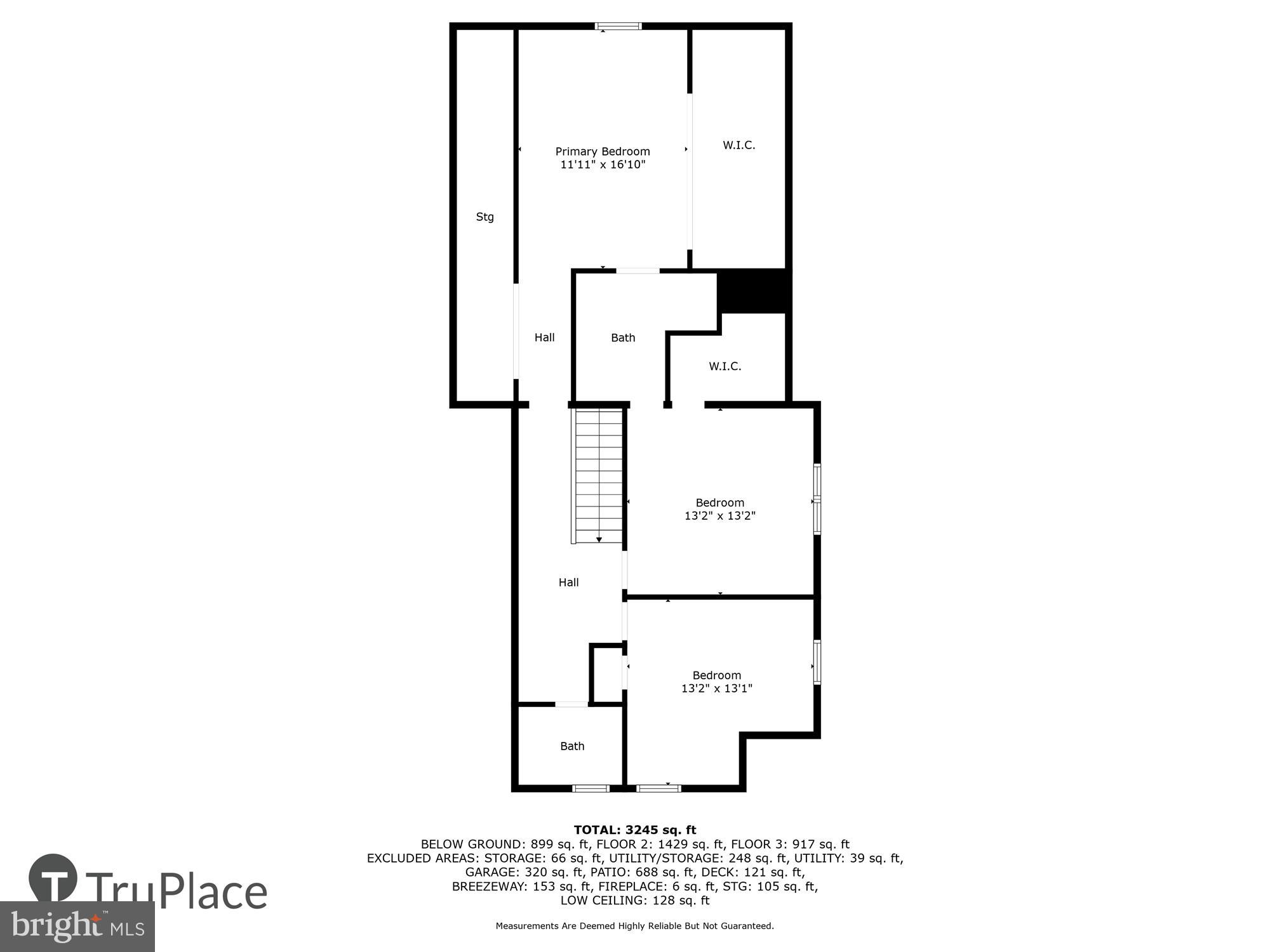 813 Midland Road Silver Spring, MD 20904 - Photo 60 of 67 Upper Level (Labels & Measurements)
