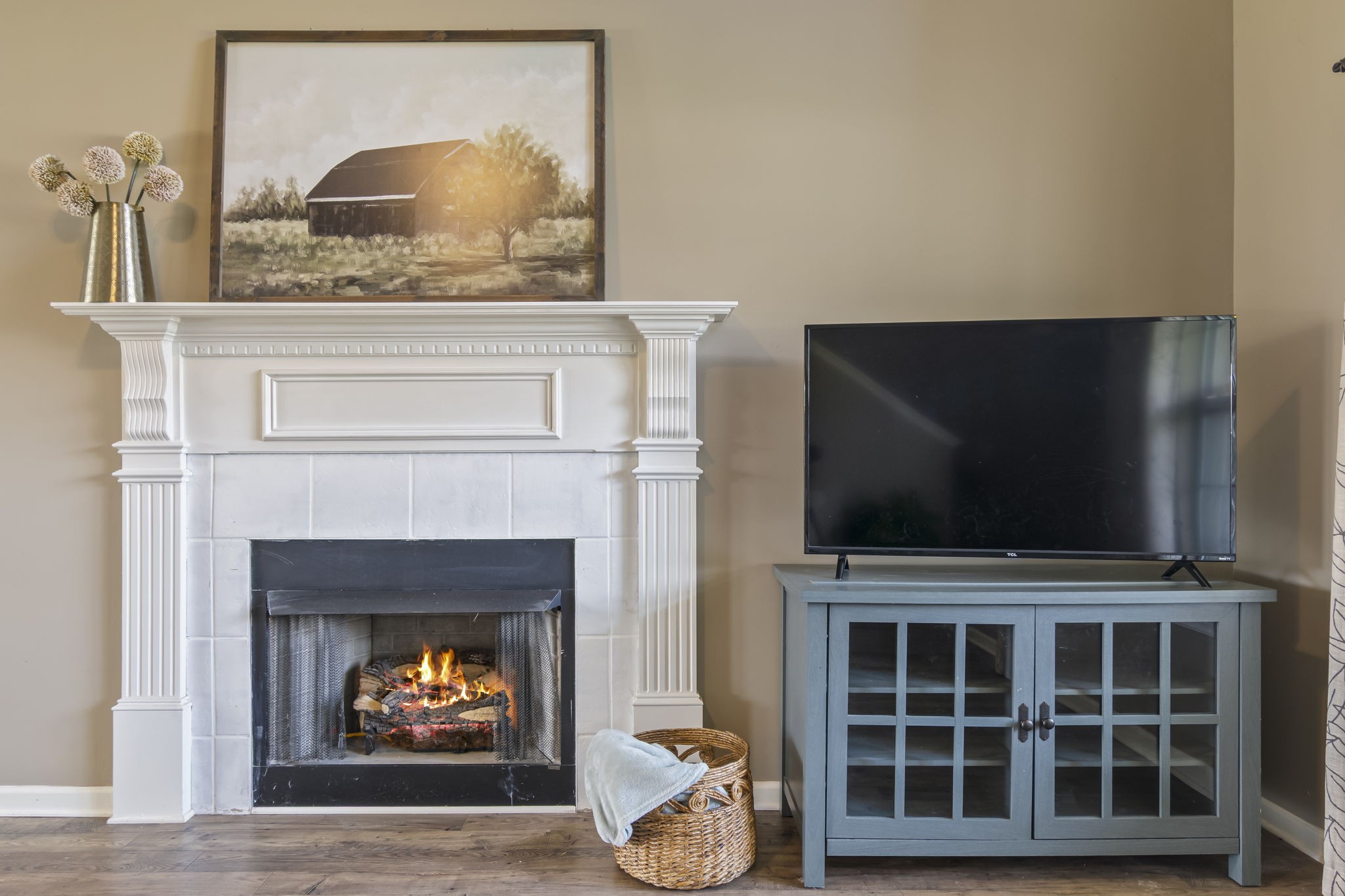 3317 Cornerstone Drive Murfreesboro, TN 37128 - Photo 10 of 33 a living room with a fireplace and a flat screen tv