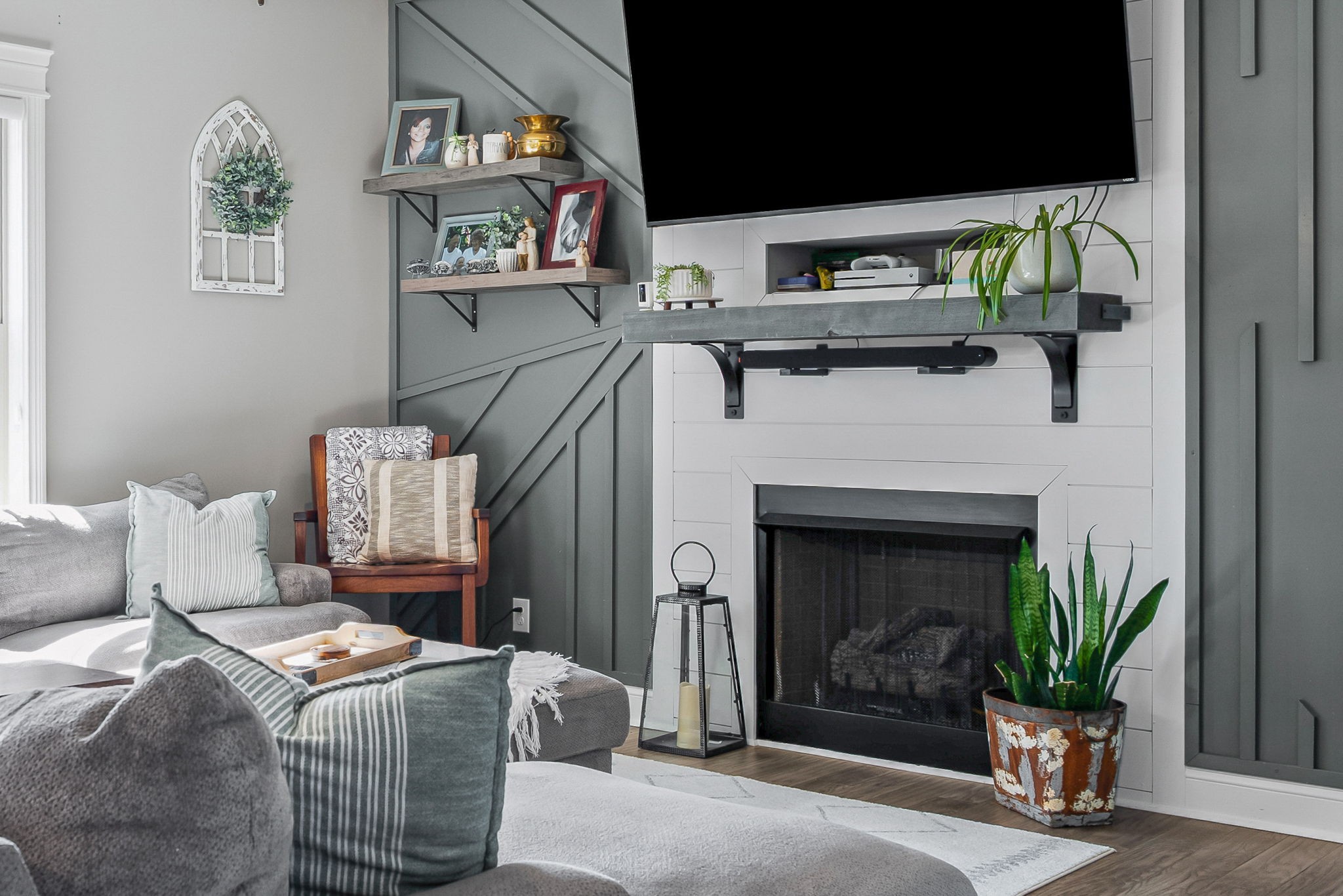 2810 Jim Taylor Road Woodlawn, TN 37191 - Photo 16 of 61 a bedroom with furniture and a fireplace