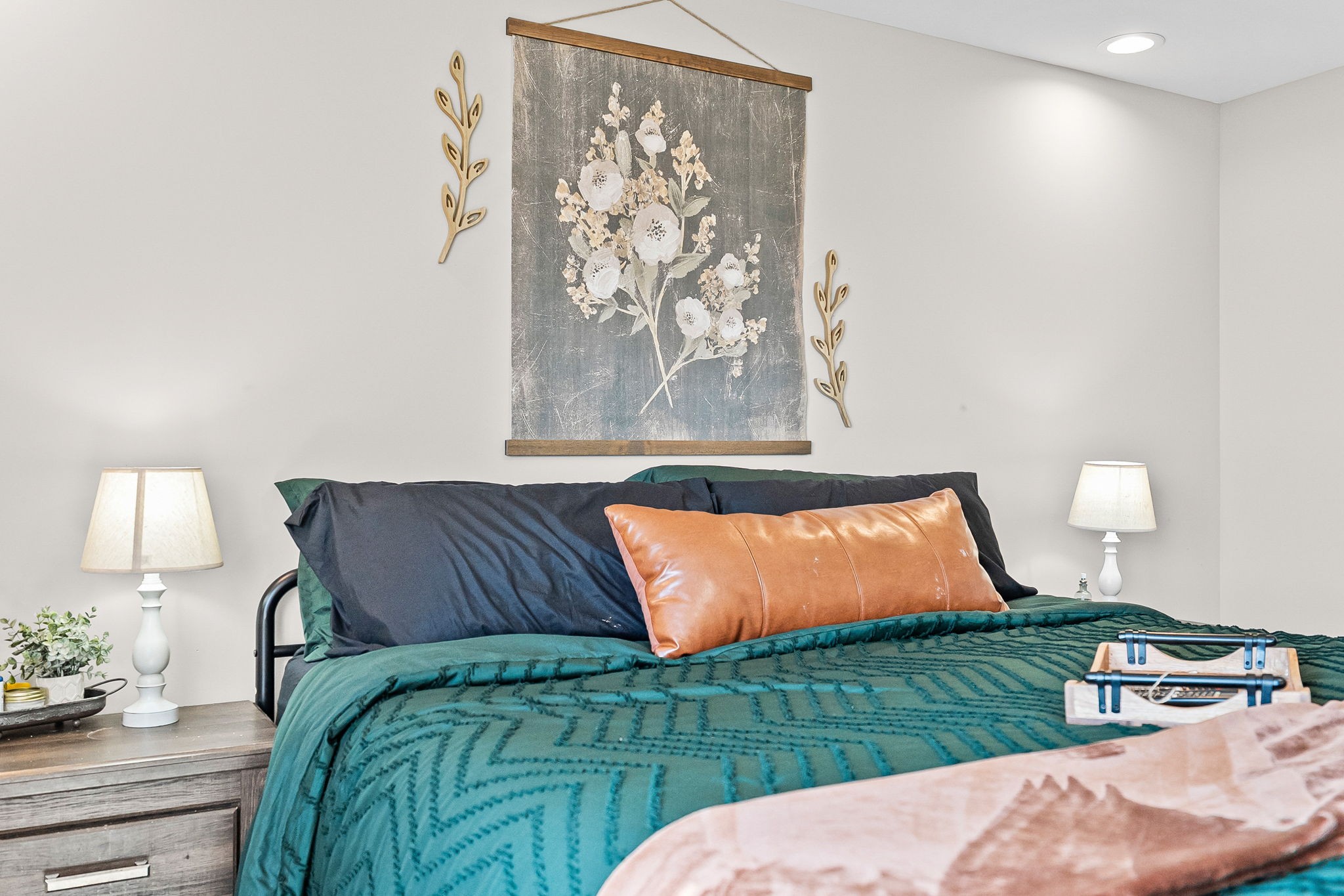 2810 Jim Taylor Road Woodlawn, TN 37191 - Photo 27 of 61 a bedroom with a bed and a painting on the wall