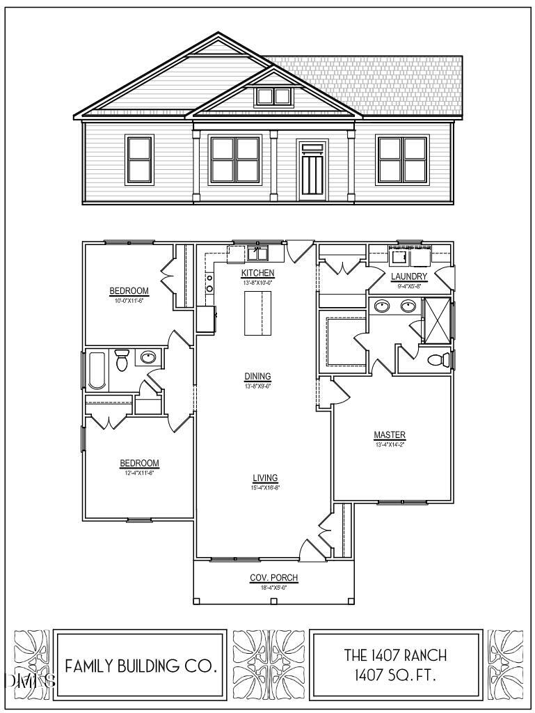 95 Theresia Lane Roxboro, NC 27574 - Photo 2 of 29 Plan 1407 - Cutsheet