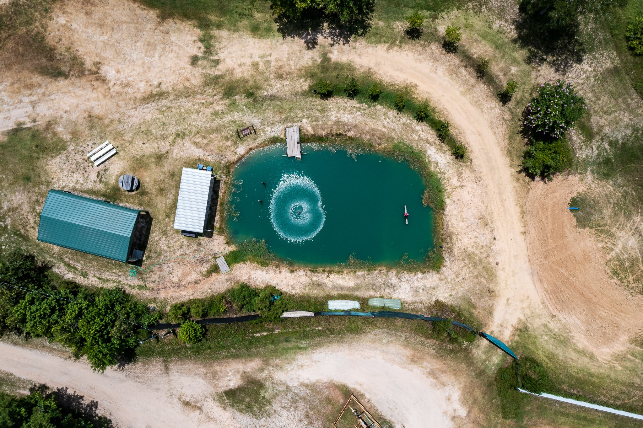 0 Willingham Lane Conroe, TX 77306 - Photo 18 of 27 Spring Fed Pond Aerial