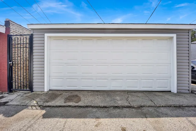 a view of wooden door
