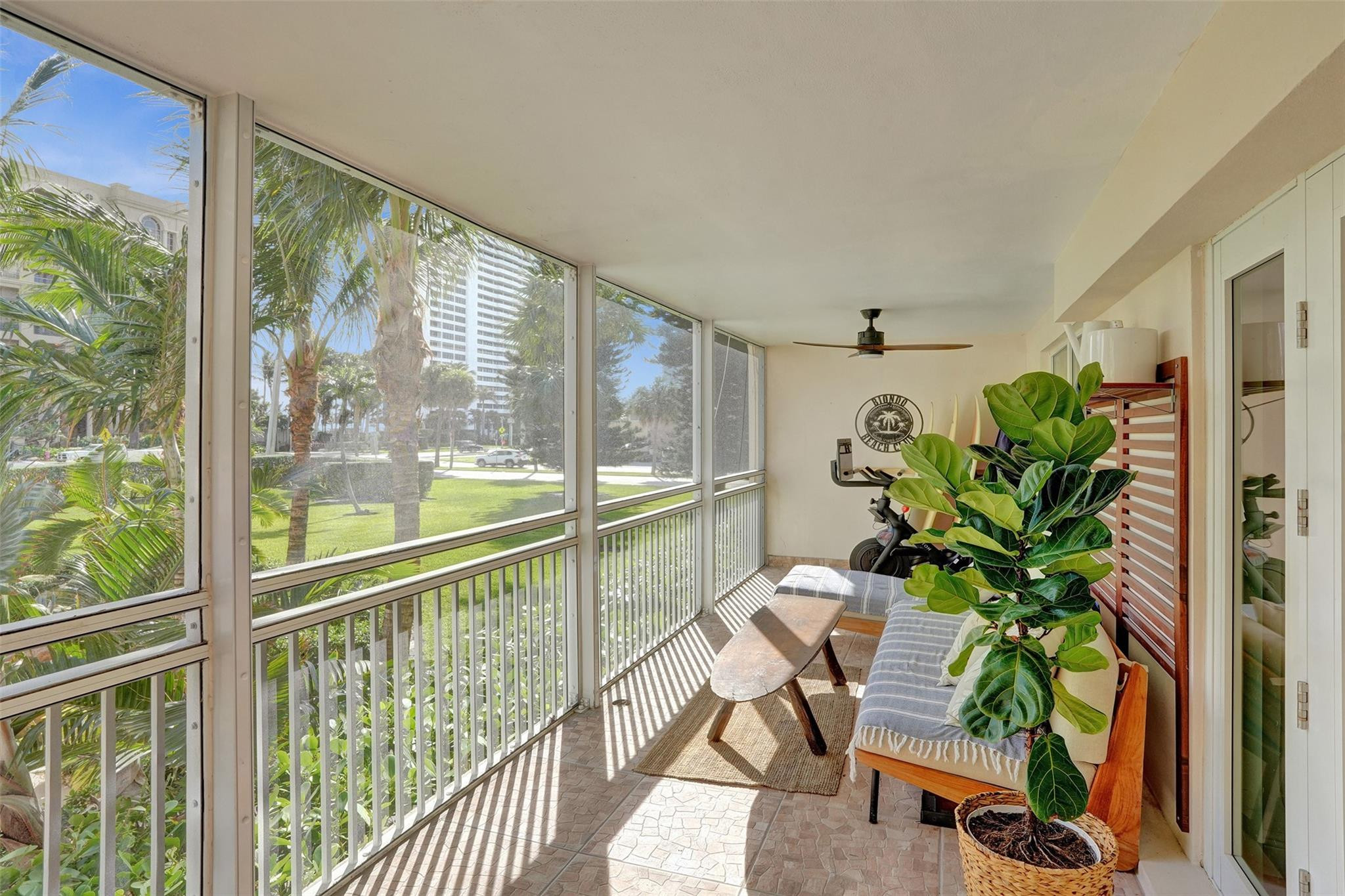 2501 South Ocean Boulevard, Unit 103 Boca Raton, FL 33432 - Photo 27 of 49 a view of a floor to ceiling window and a potted plant