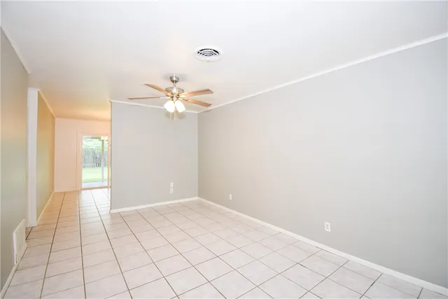 a view of an empty room