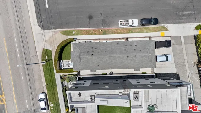 a front view of a building with a glass door