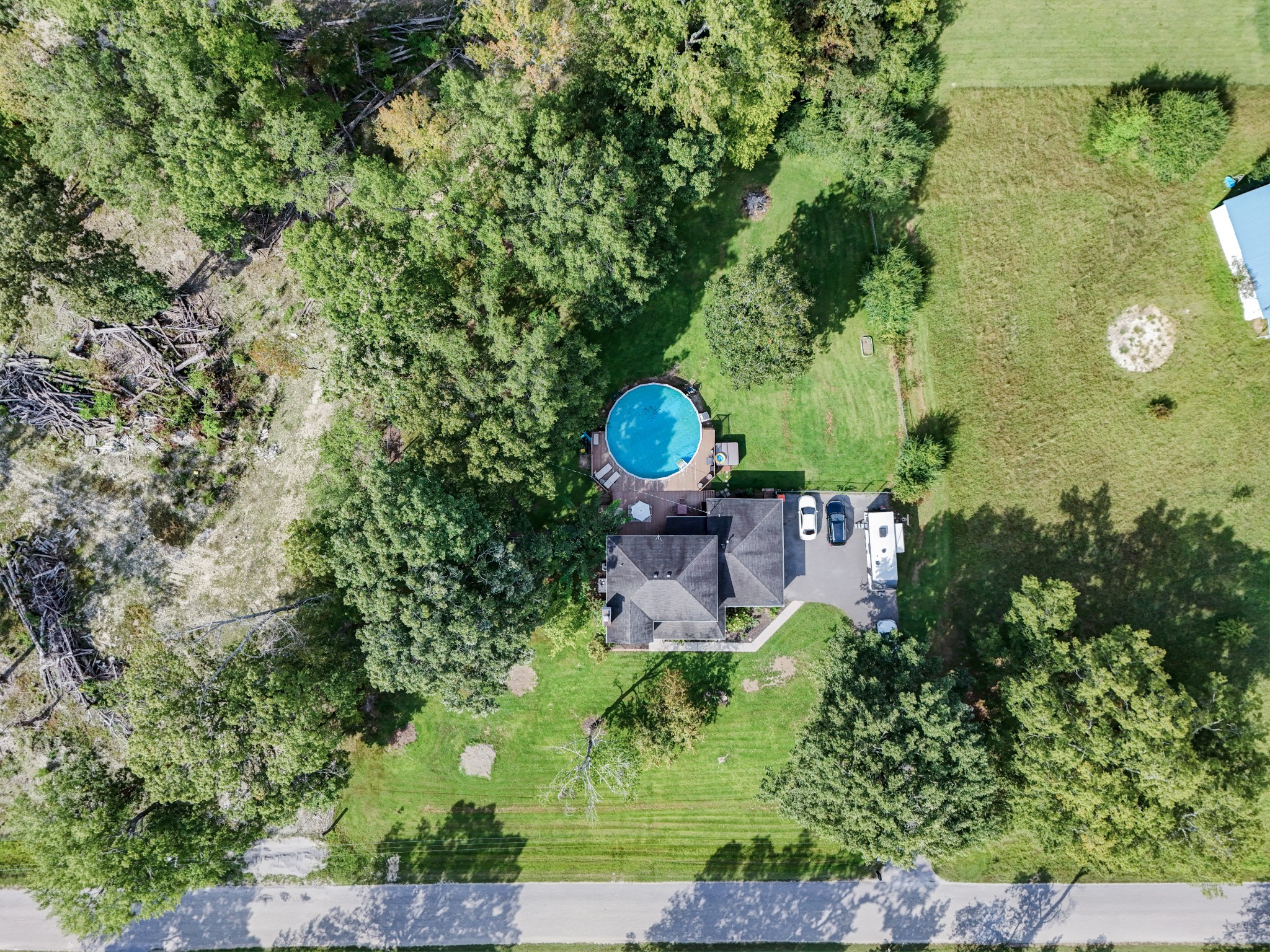 88 Chapel Road Tullahoma, TN 37388 - Photo 23 of 27 an aerial view of a house with outdoor space and trees all around