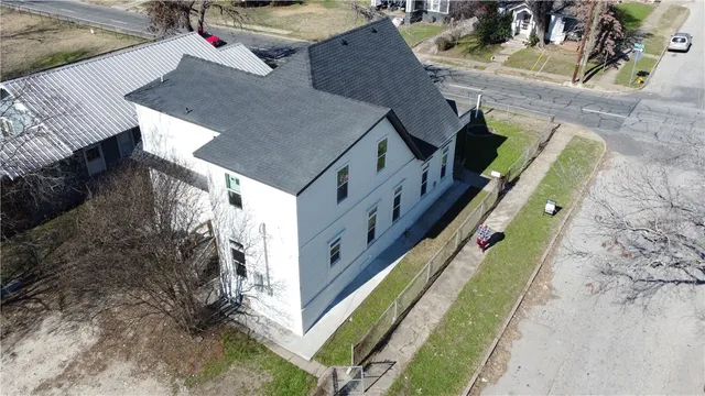 a house view with a outdoor space