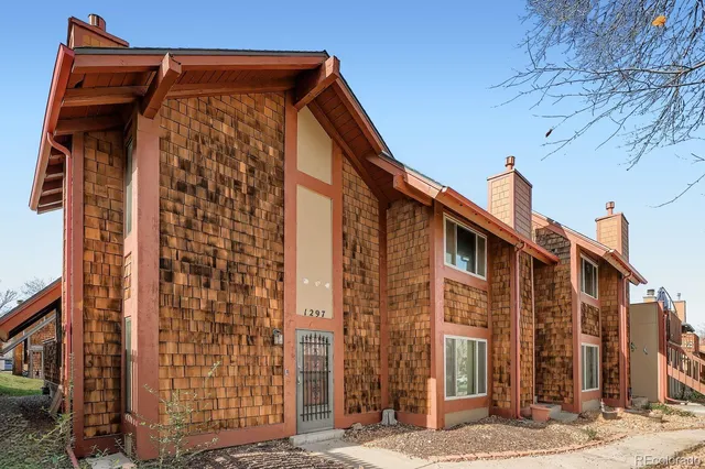 a front view of a building