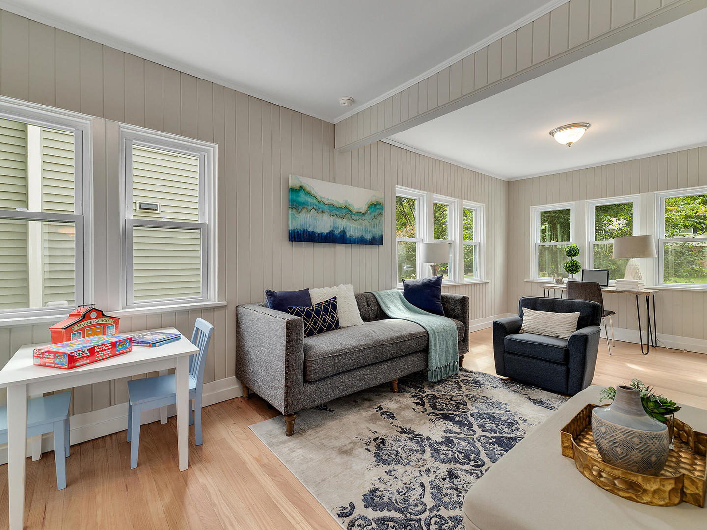 161 E Road Glen Ellyn, IL 60137 - Photo 10 of 27 a living room with furniture and a large window