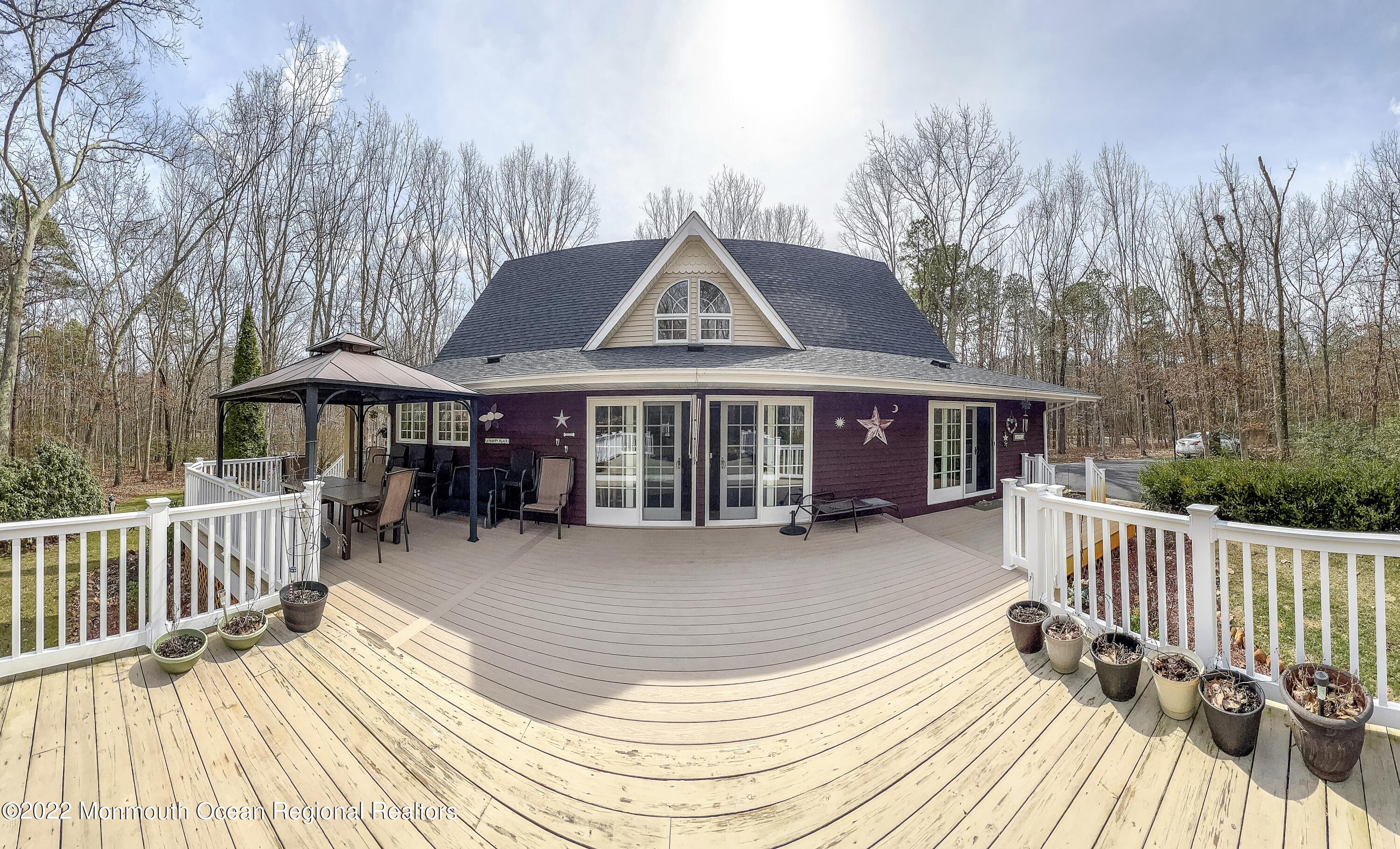 628 Reed Road Jackson, NJ 08527 - Photo 54 of 63 628 Reed Deck to House View