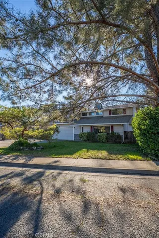a view of backyard with green space