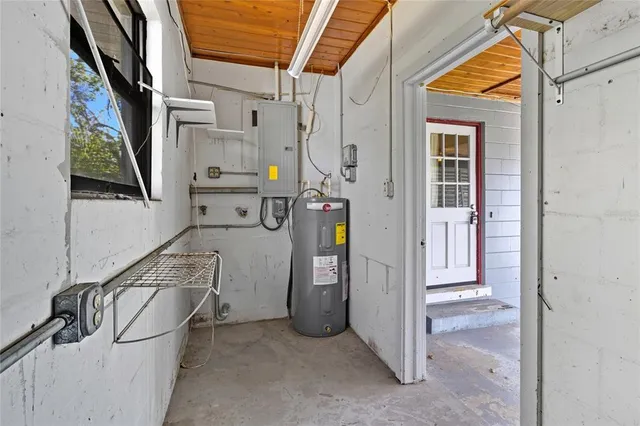 a view of storage and utility room