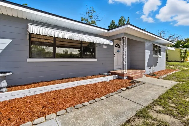 a front view of house