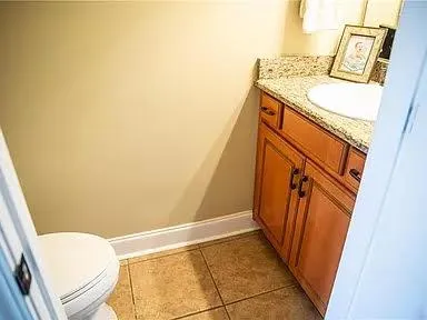 a bathroom with a sink and a vanity