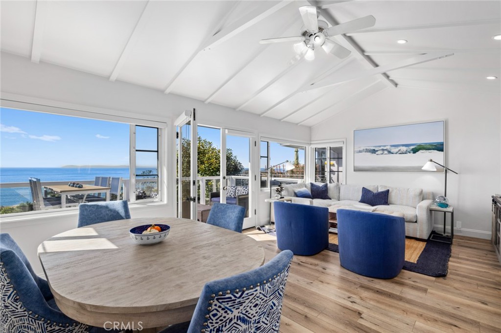 2915 Rounsevel Terrace Laguna Beach, CA 92651 - Photo 7 of 32 a living room with furniture and a wooden floor