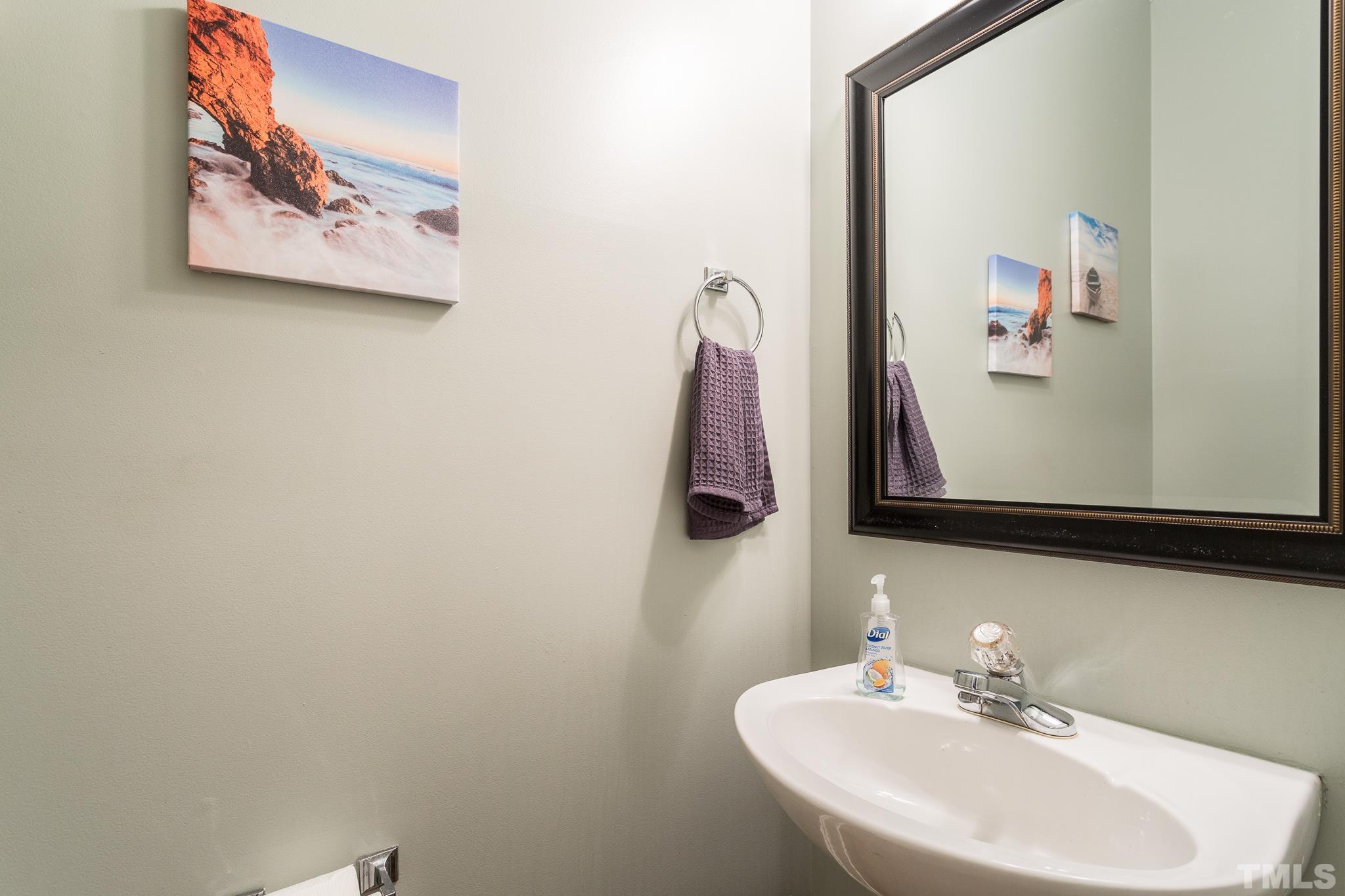5225 Covington Bend Drive Raleigh, NC 27613 - Photo 18 of 30 a bathroom with a sink and a mirror