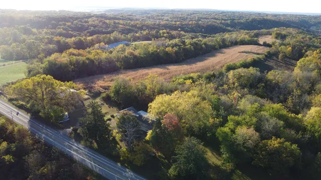 a view of a lake with a mountain
