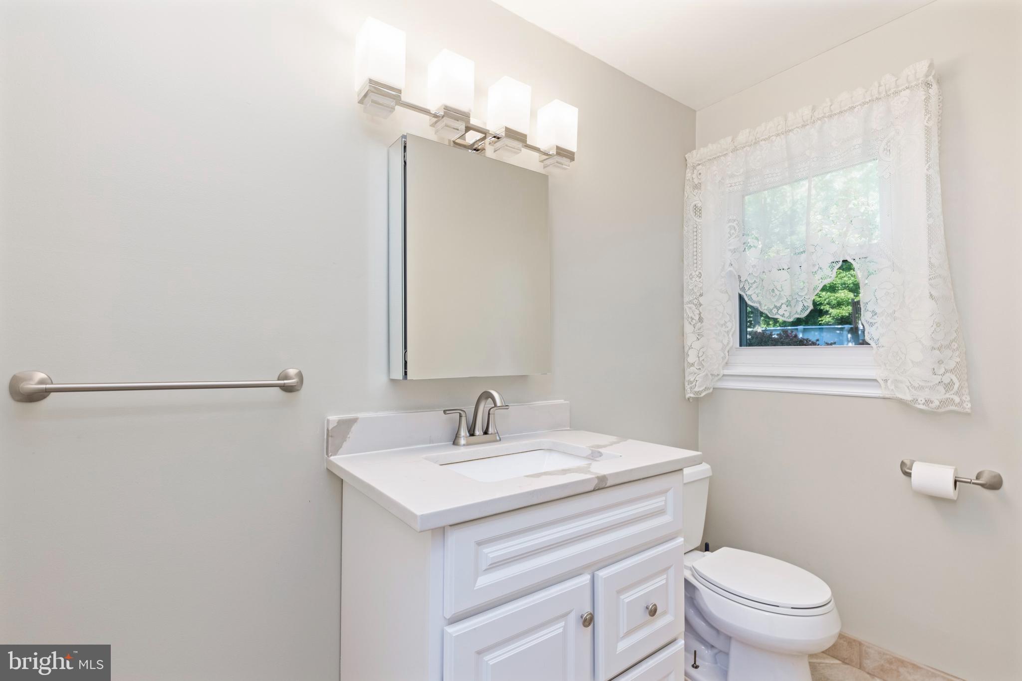 4067 East Texas Road Allentown, PA 18103 - Photo 26 of 37 a bathroom with a sink a toilet and a mirror