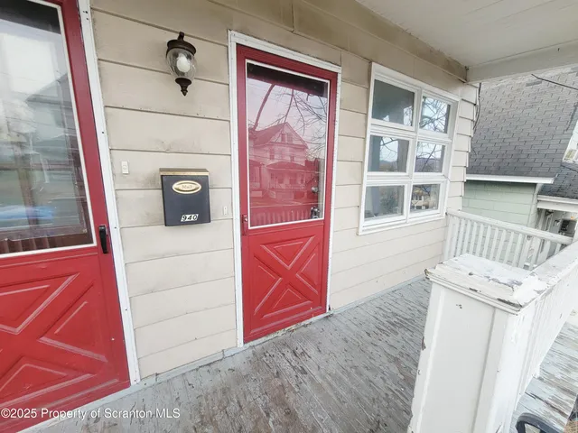 a view of front door