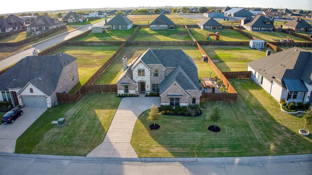 12605 Eagles Bluff Godley, TX 76044 - Photo 31 of 39 an aerial view of residential houses with outdoor space