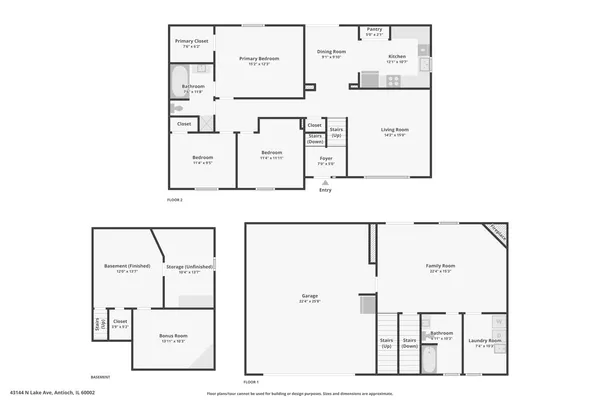 $359,999 | 43144 North Lake Avenue, Antioch, IL 60002