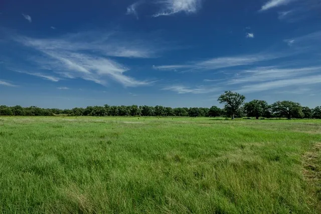 a view of lake and green field