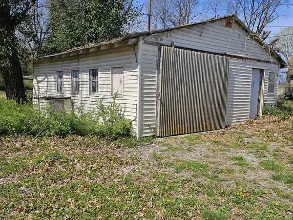 a backyard of a house