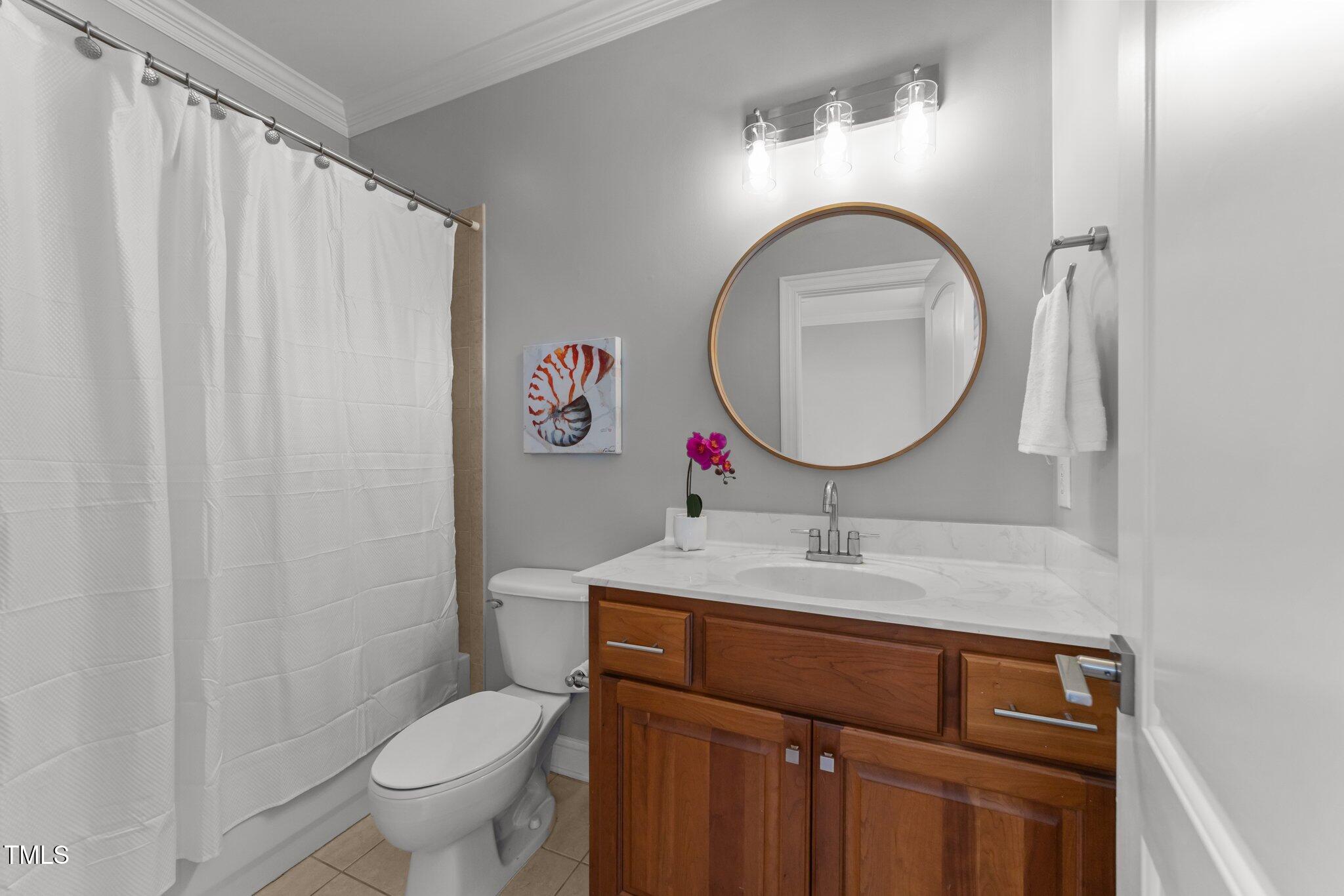 7000 Millstone Ridge Court Raleigh, NC 27614 - Photo 19 of 70 a bathroom with a sink and a mirror
