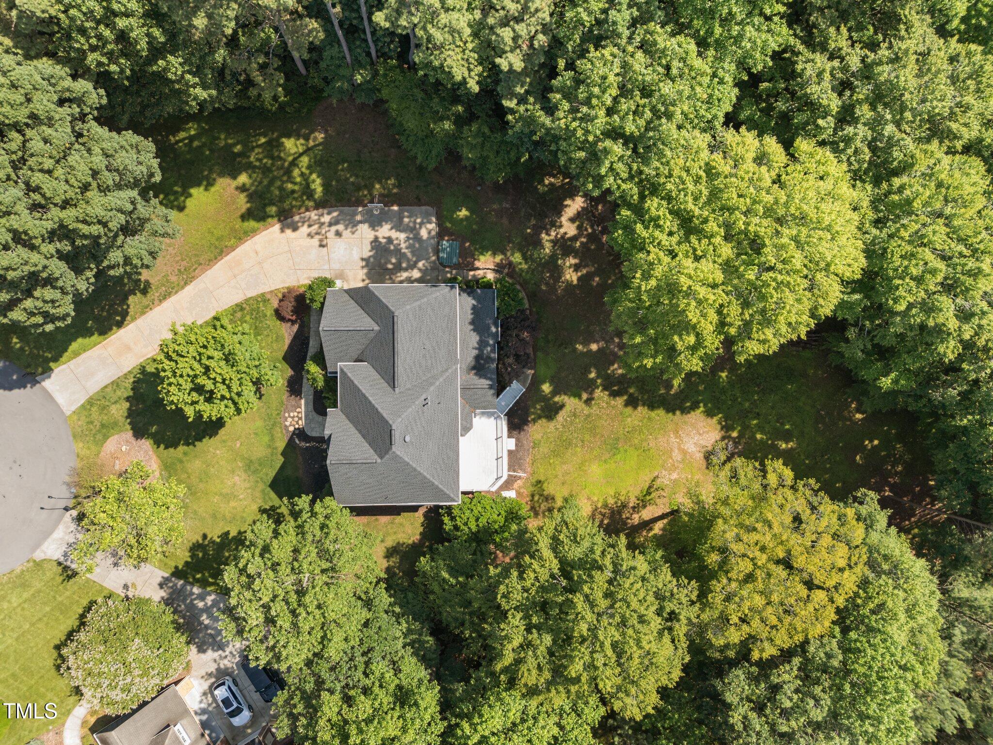 7000 Millstone Ridge Court Raleigh, NC 27614 - Photo 57 of 70 a view of a garden with plants and large trees