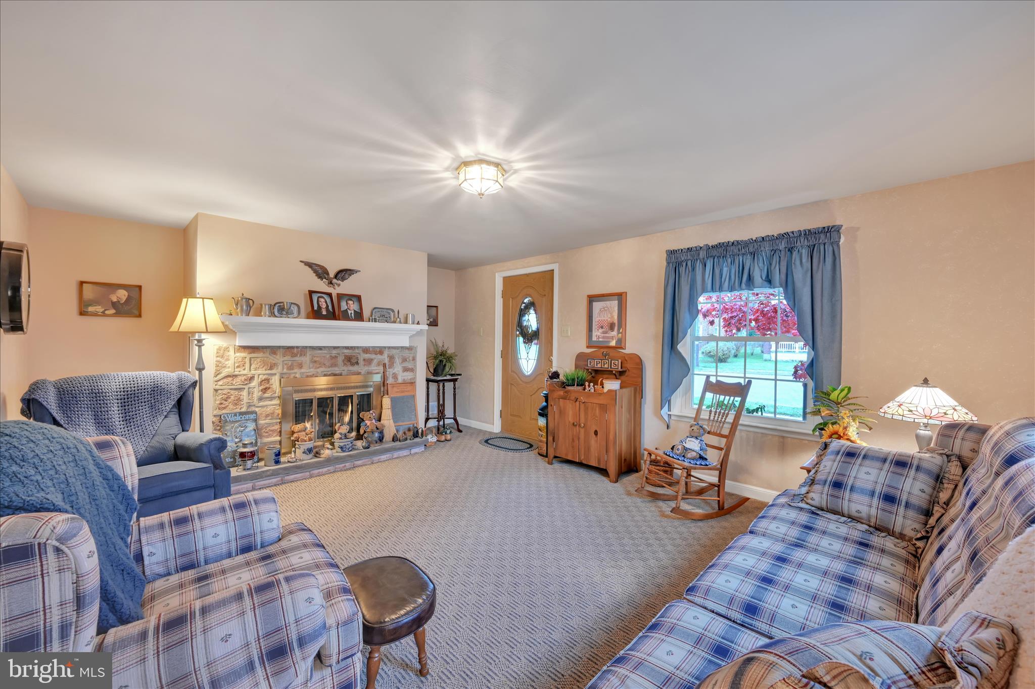 223 Lemon Street Elizabethtown, PA 17022 - Photo 9 of 31 a living room with furniture and a fireplace