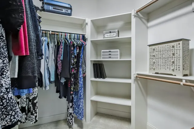 a view of walk in closet