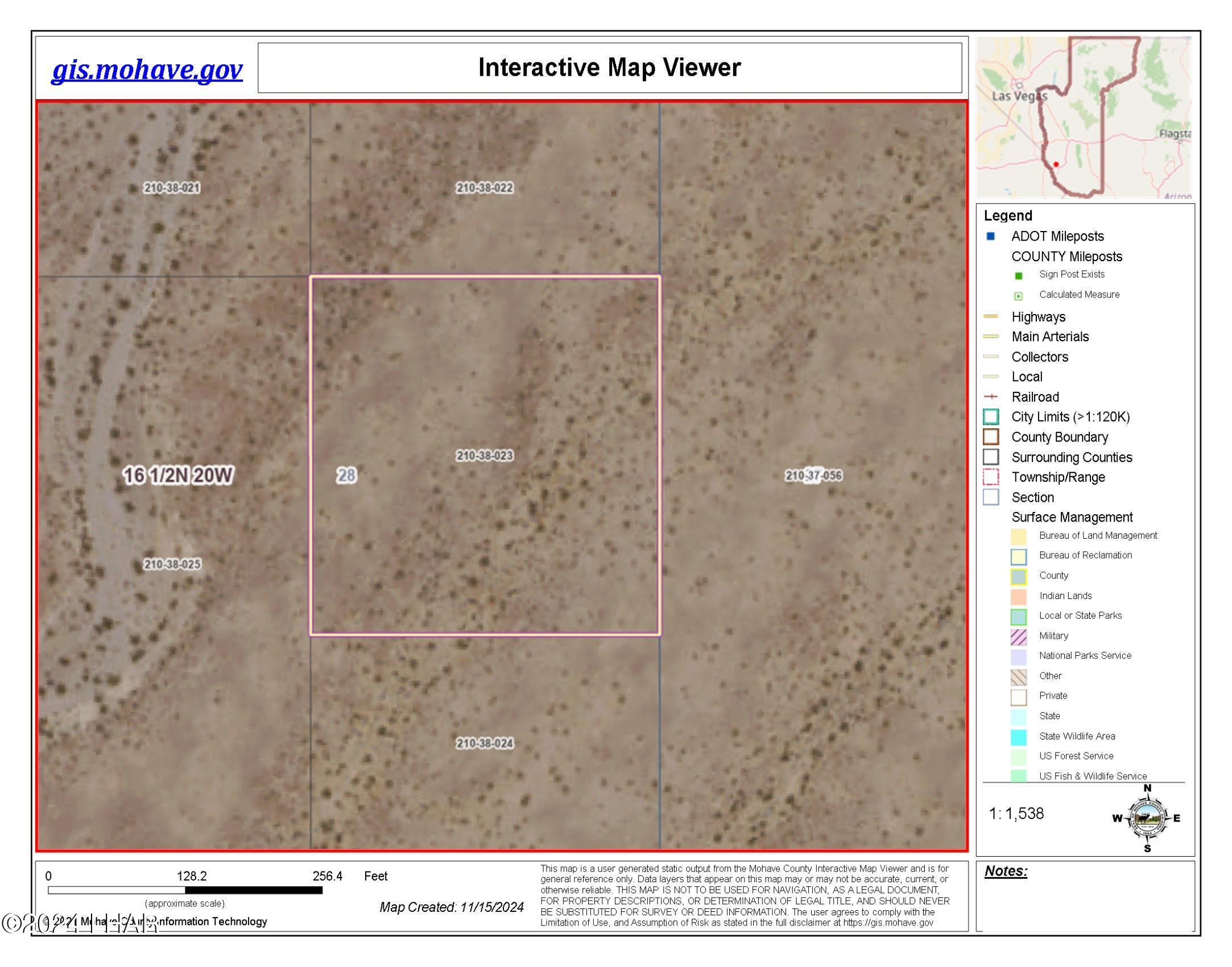 2.0 North Polaris Road Golden Valley, AZ 86413 - Photo 2 of 7 GIS View of Parcel Location