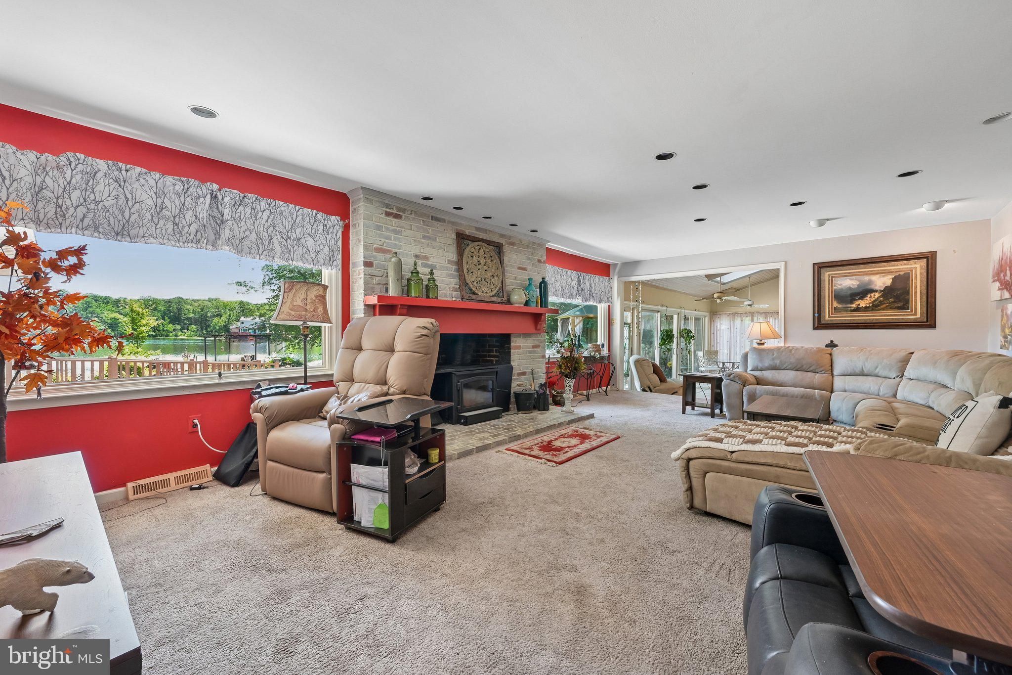 120 Egret Road Marlton, NJ 08053 - Photo 10 of 32 Large living room with views of lake