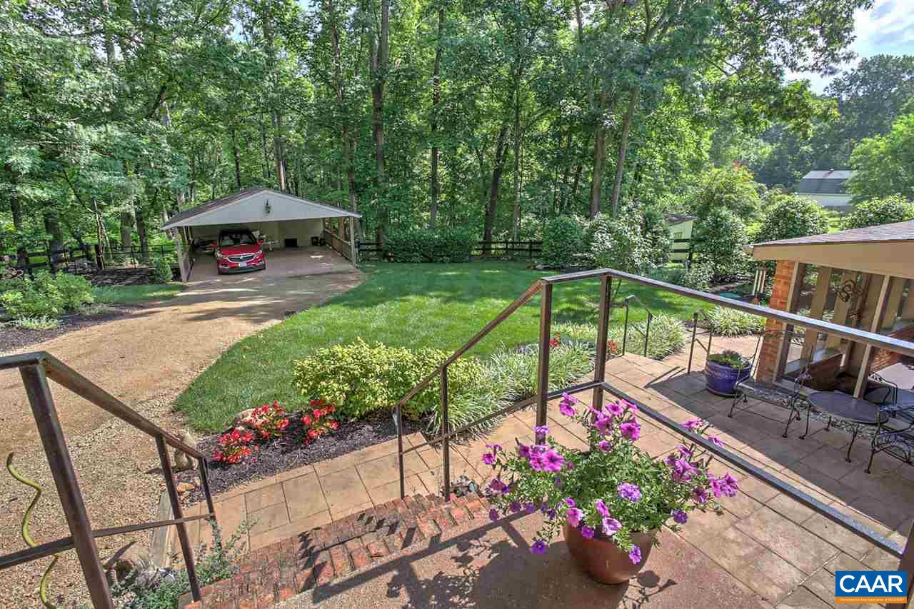4194 Dickerson Road Charlottesville, VA 22911 - Photo 24 of 28 a view of a garden with sitting area