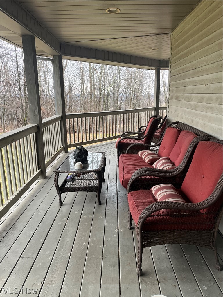 72895 Irish Ridge Road Kimbolton, OH 43749 - Photo 16 of 21 Deck featuring outdoor lounge area