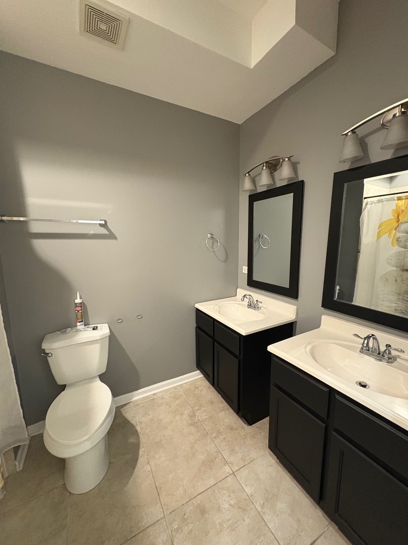 524 West 78th Street, Unit 1 Chicago, IL 60620 - Photo 7 of 9 a bathroom with a toilet sink and mirror