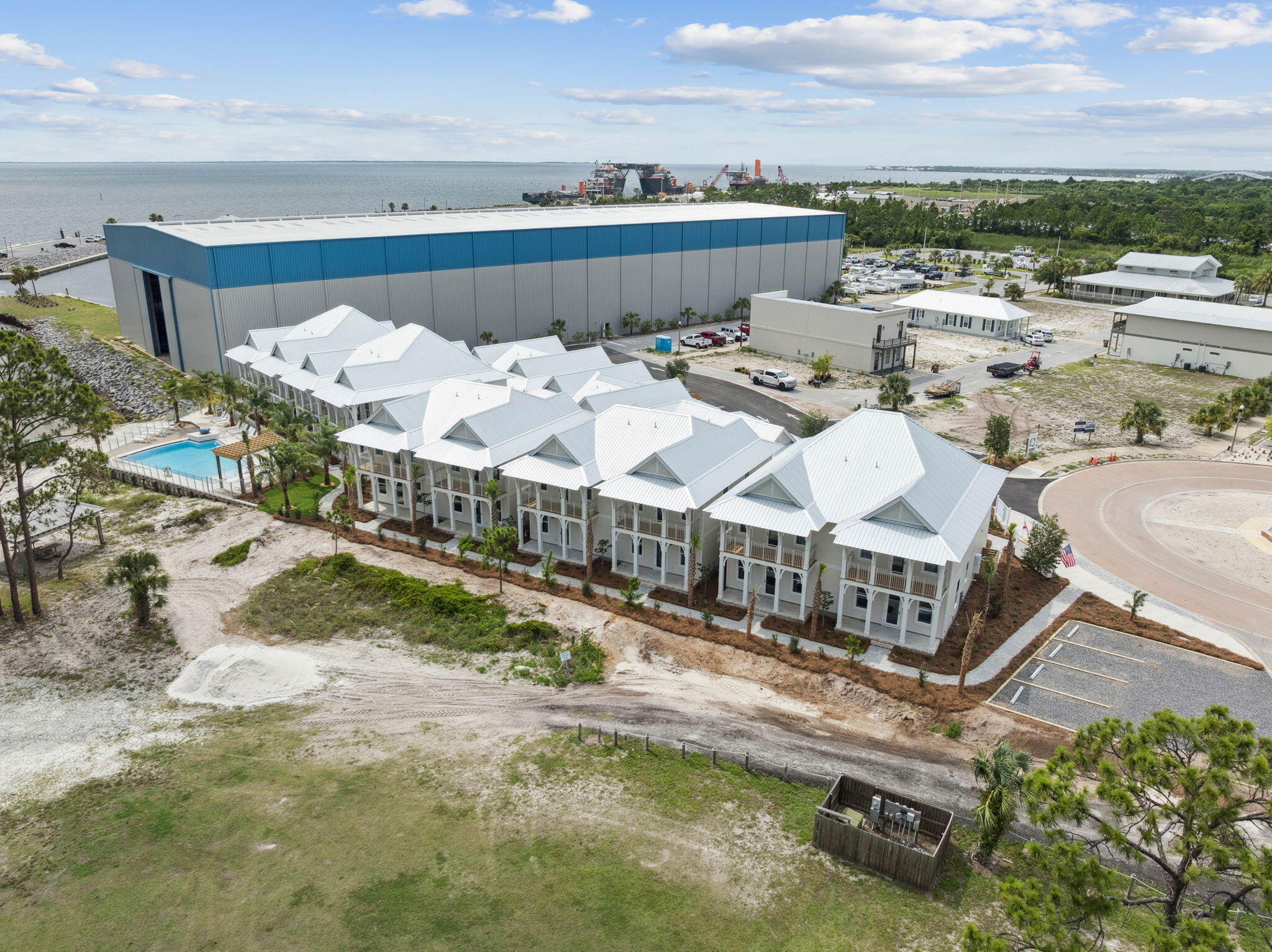 264 Dockside Drive Port St. Joe, FL 32456 - Photo 43 of 65 an aerial view of a house with a yard basket ball court and outdoor seating