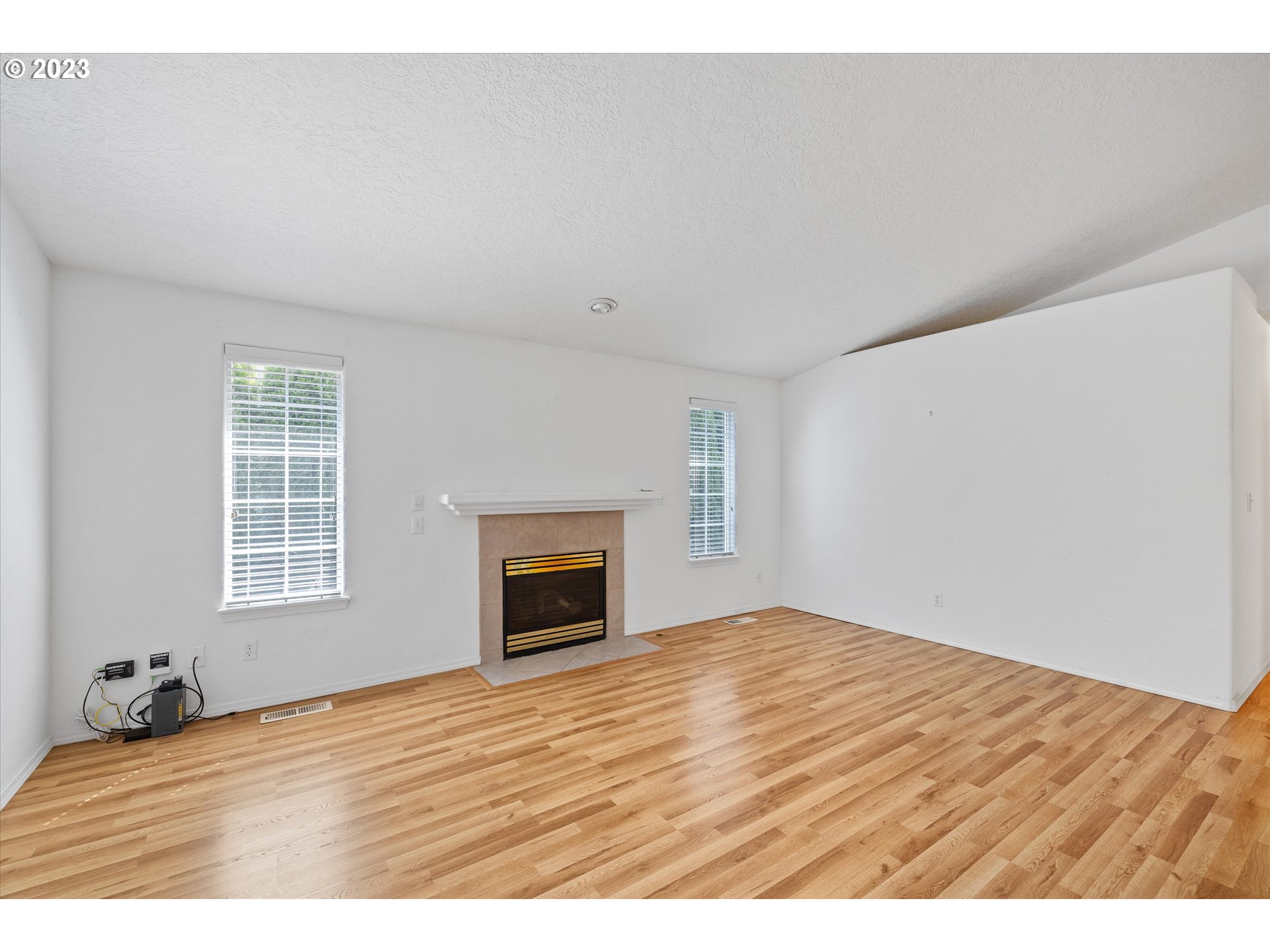 37308 Rachael Drive Sandy, OR 97055 - Photo 5 of 29 a view of empty room with wooden floor and fireplace