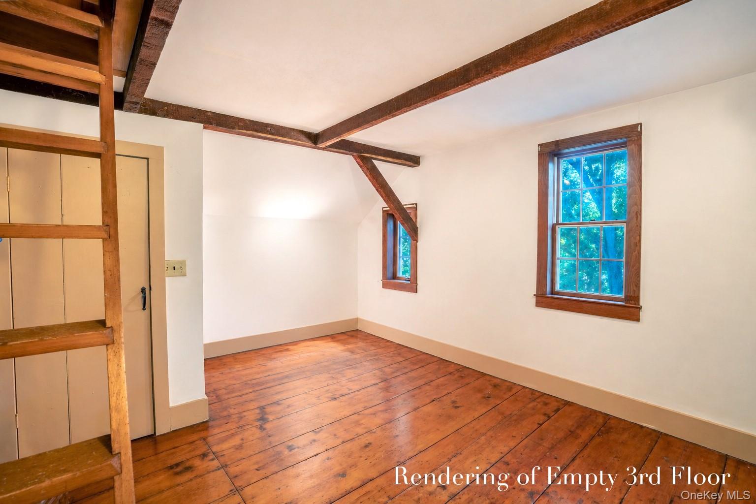 750 Reeve Avenue Mattituck, NY 11952 - Photo 31 of 41 a view of an empty room with wooden floor and a window